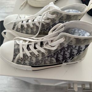 Dior Women's High-Top Sneakers - White and Black